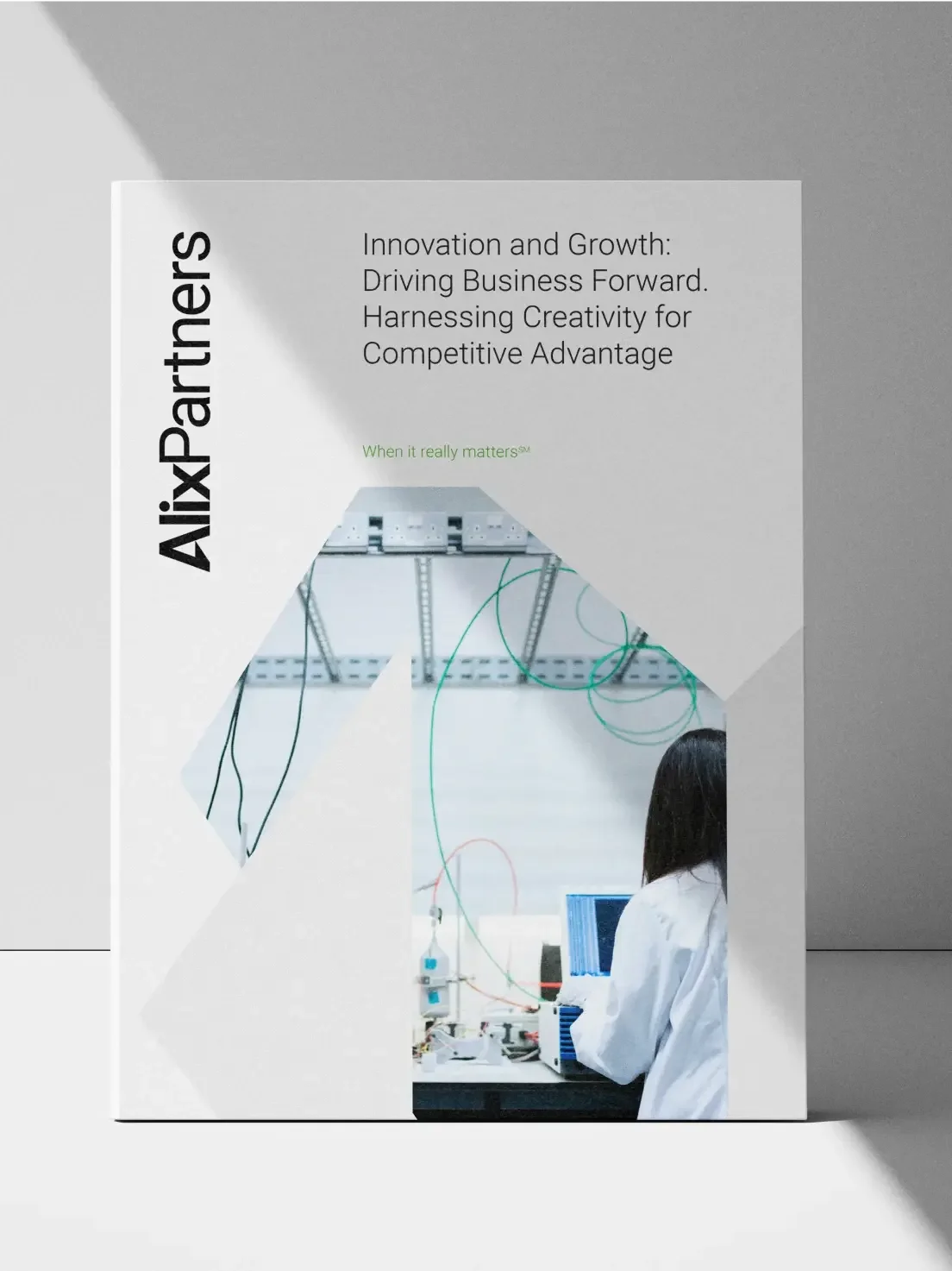AlixPartners report cover and business cards