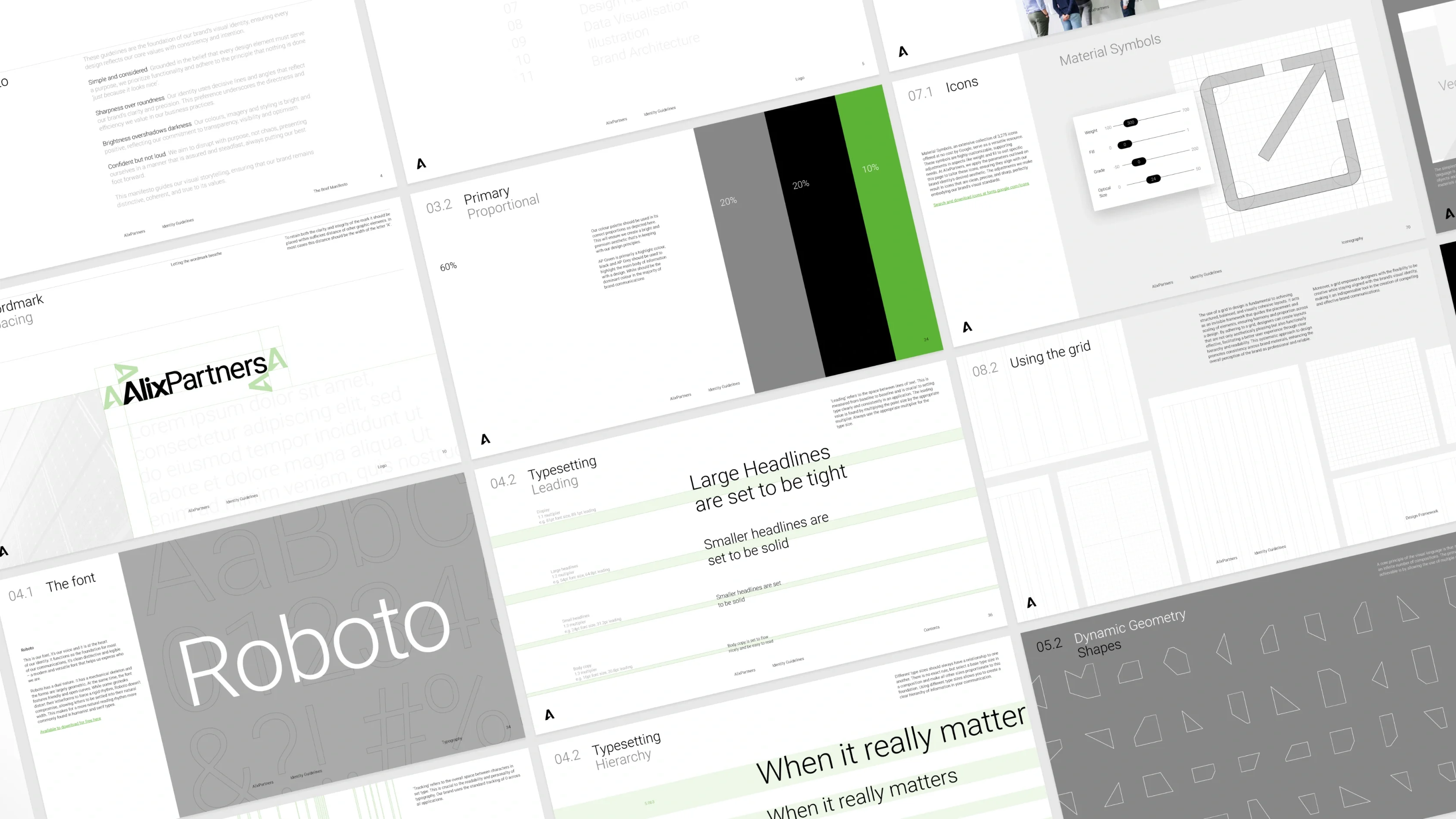 AlixPartners brand and design system guidelines