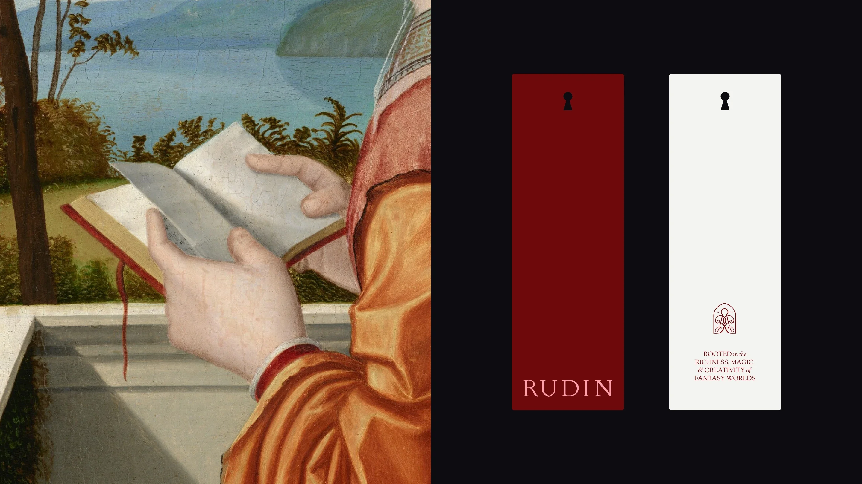 Rudin bookmarks and printed collateral