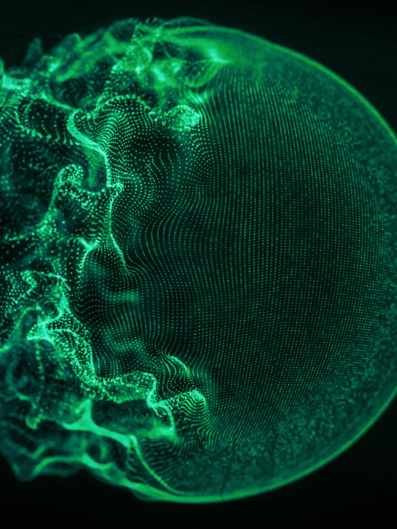 Particle-based visual for the AlixPartners Disruption Index