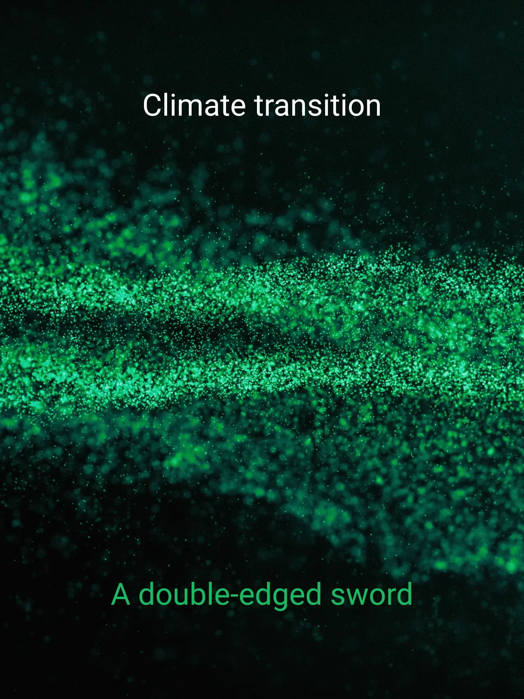 AlixPartners Disruption Index insight graphic using particles