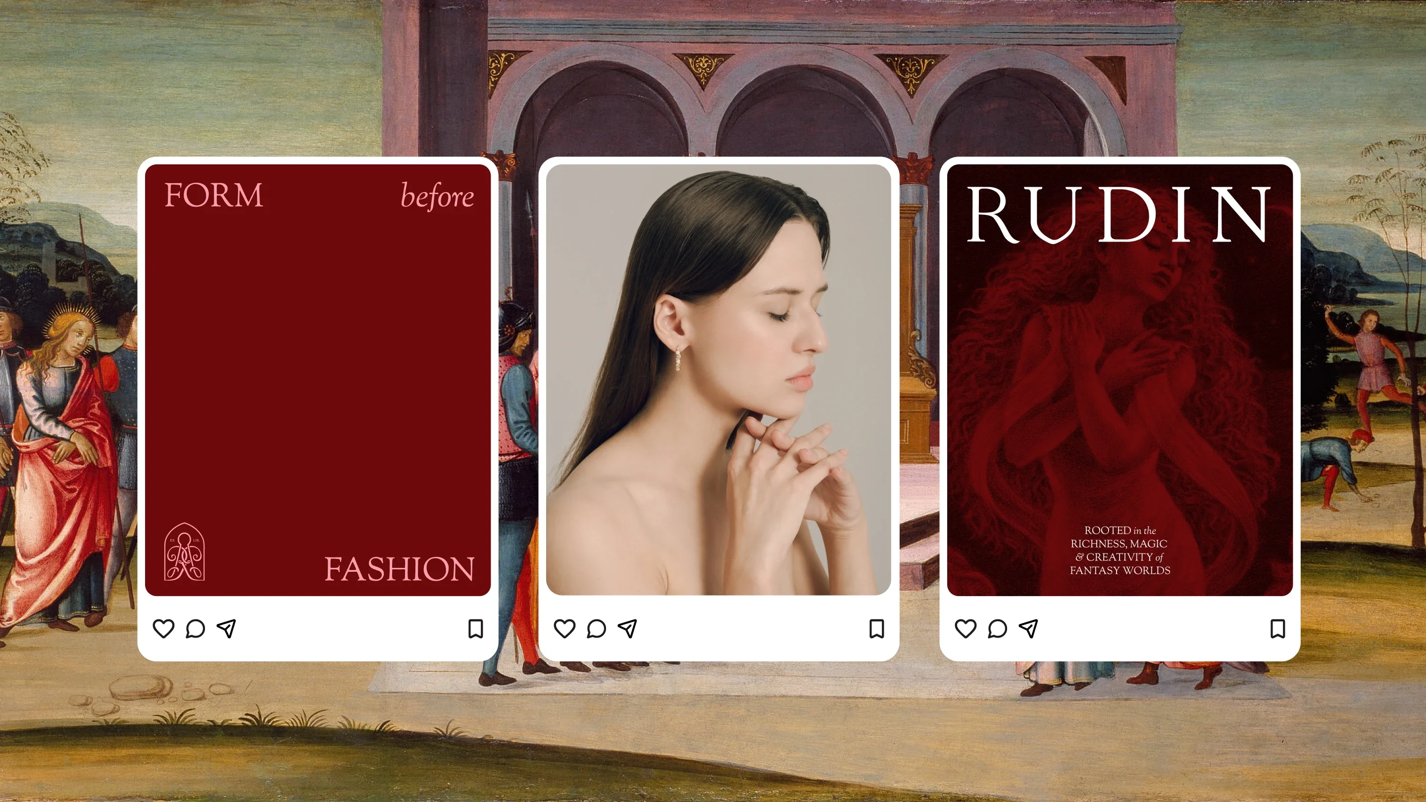 Rudin social media campaign graphics