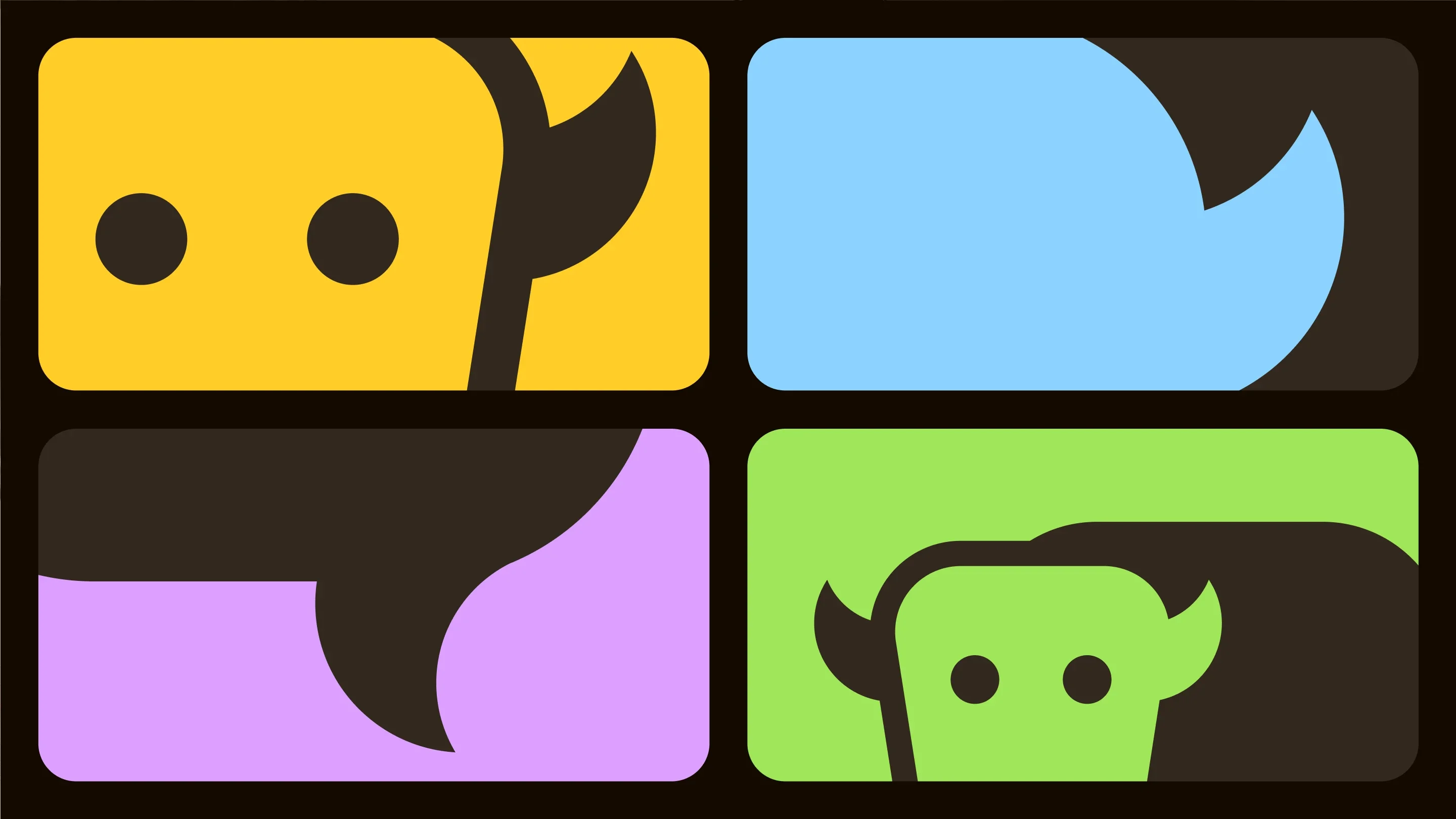 YakChat brand colour and logo tiles