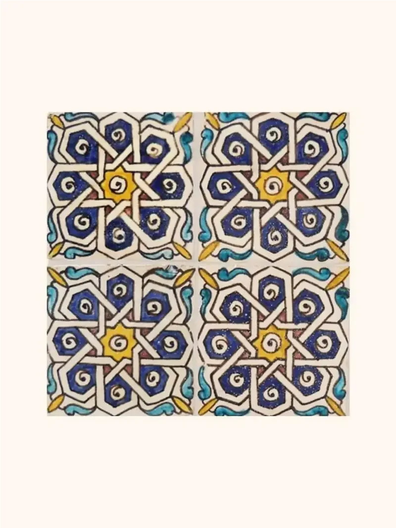 Moroccan tiles that inspired the Bloobloom logo.