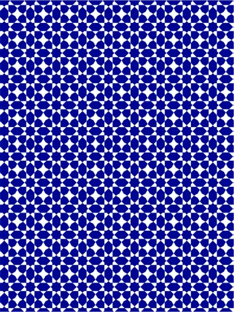 Bloobloom pattern created from logo symbol.