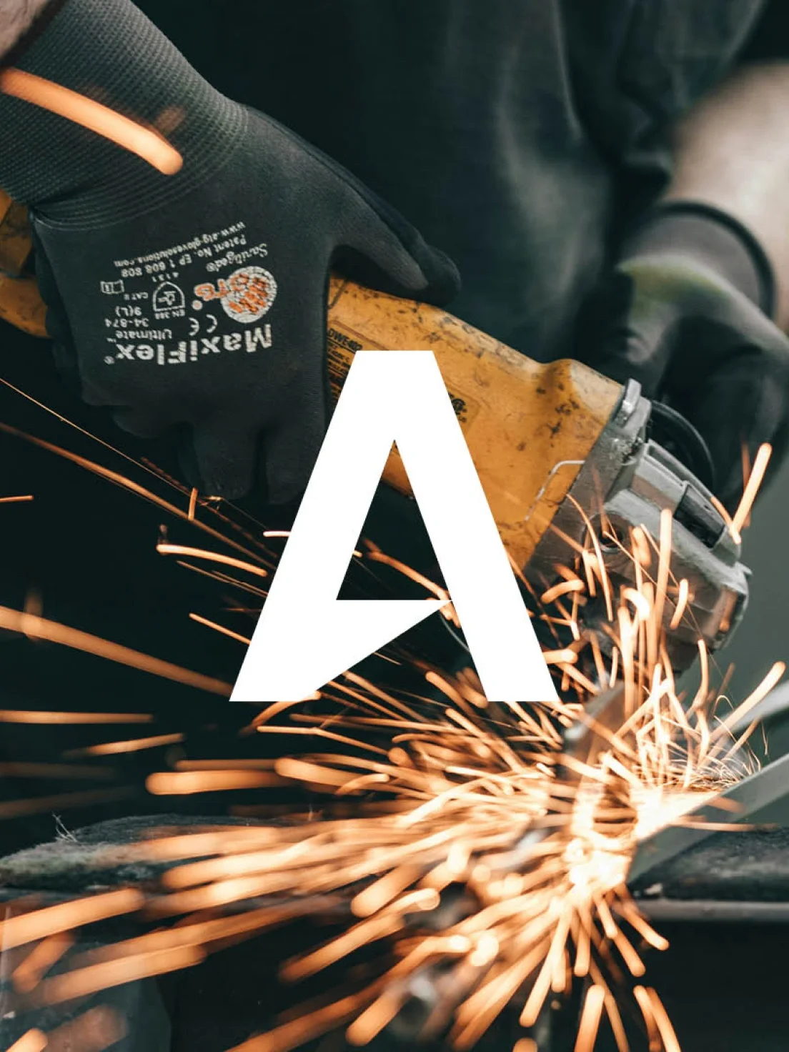 Industrial-themed AlixPartners campaign graphic