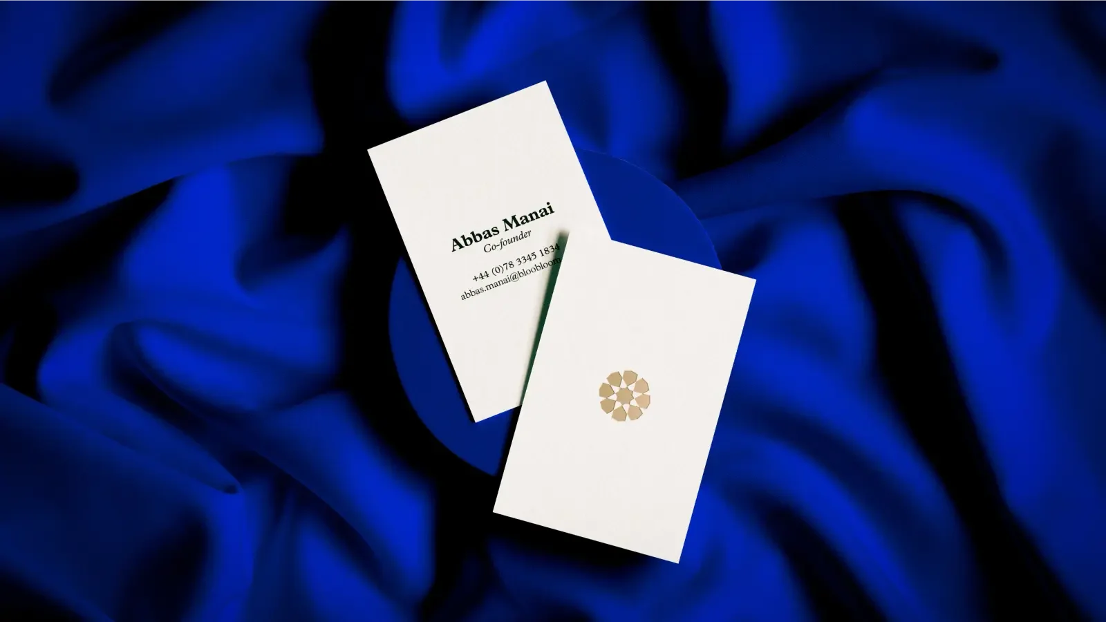 Bloobloom business card design by Bodkin Studio.