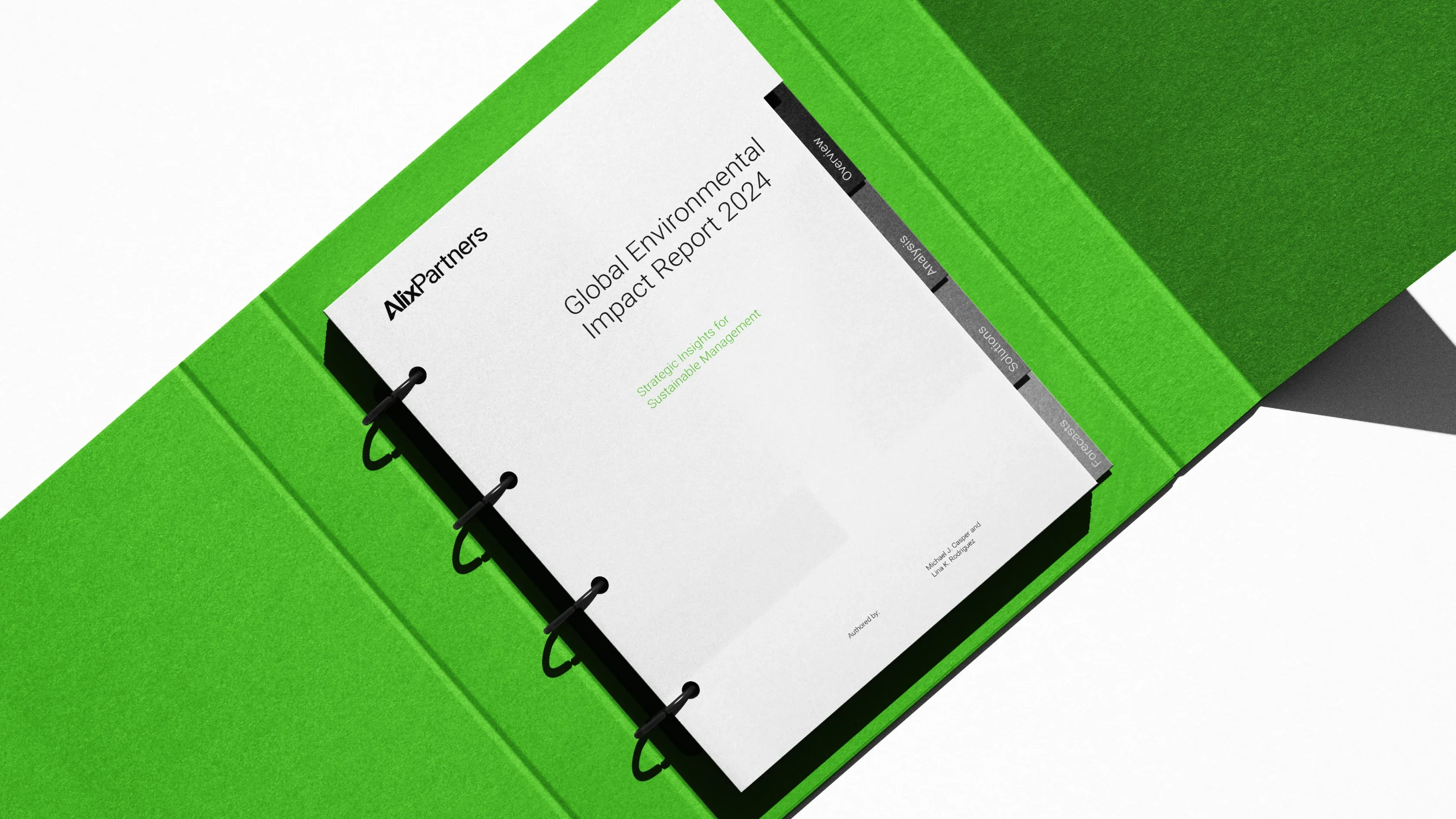AlixPartners report design and folder system